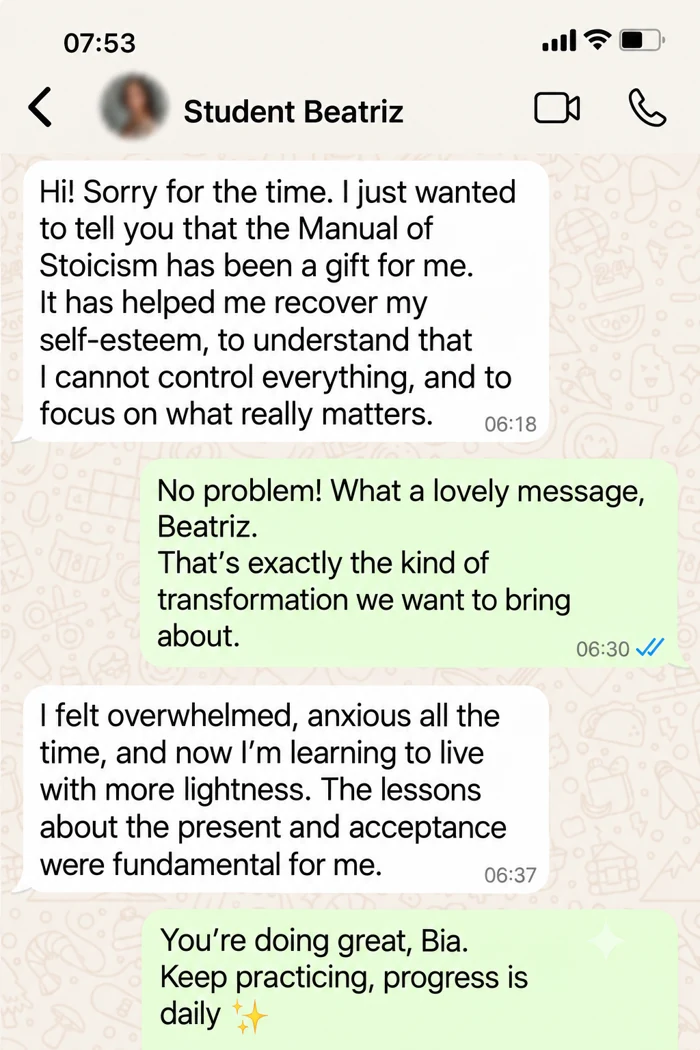 Student Beatriz's message about acceptance, self-esteem, and focusing on what matters